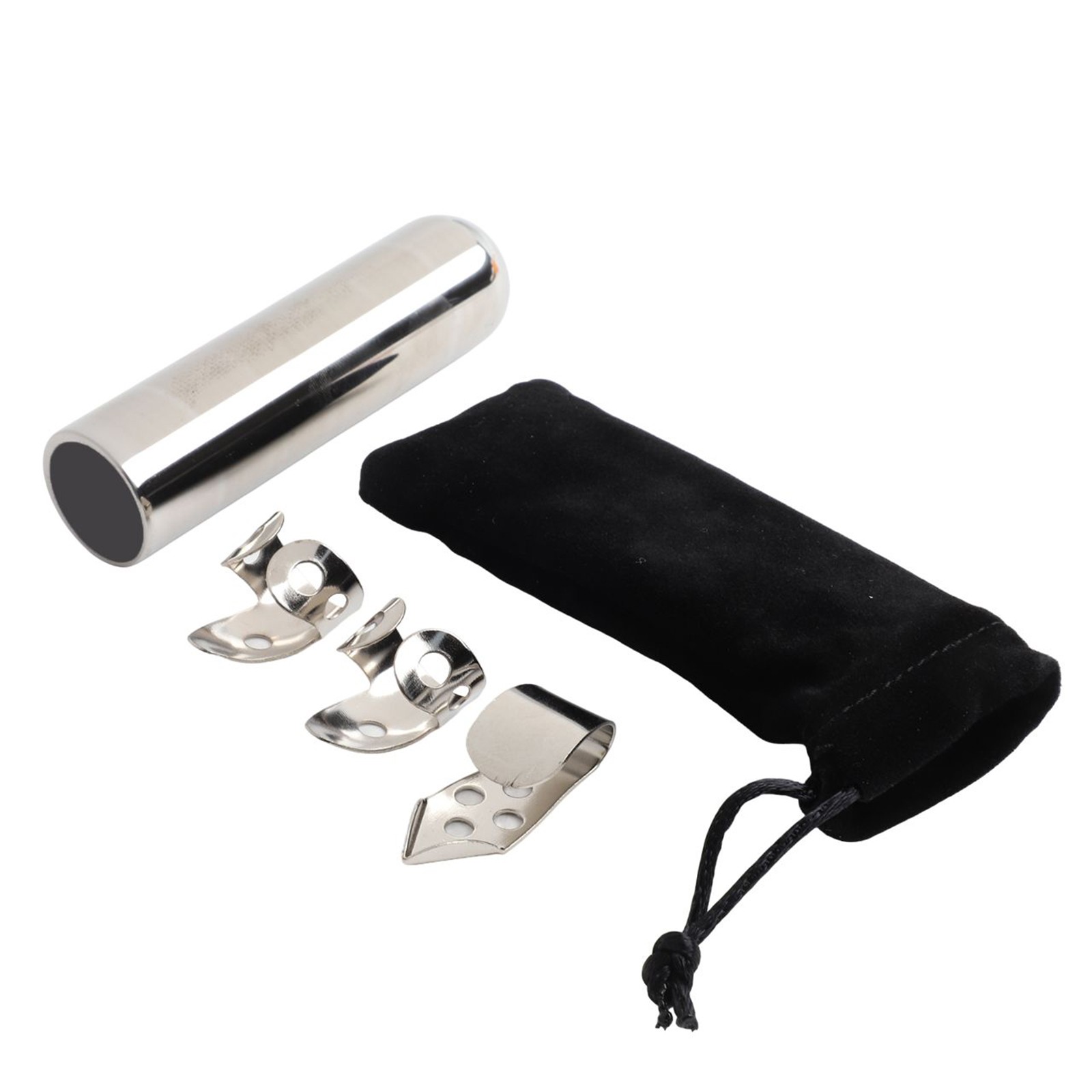 Guitar Slides Metal Music Parts Repair Kit Silver Slide Bag Spare Parts - Picture 46 of 48