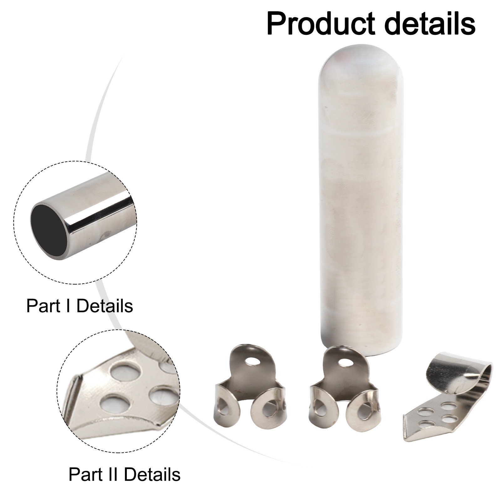 Guitar Slides Metal Music Parts Repair Kit Silver Slide Bag Spare Parts - Picture 40 of 48