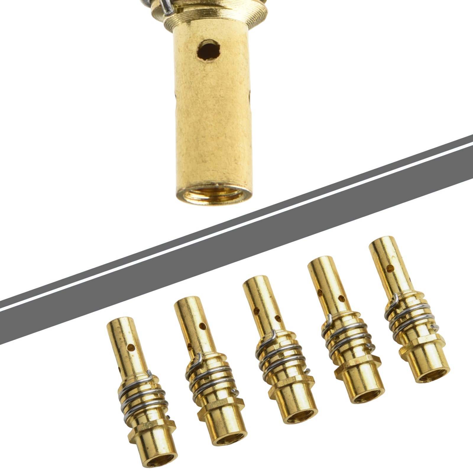 15AK Gasdüsenhalter und Feder Set für Schweißbrenner, zuverlässiges Design (10 Stück 15AK Gasdüsenhalter und Feder Set für Schweißbrenner, zuverlässiges Design (10 Stück