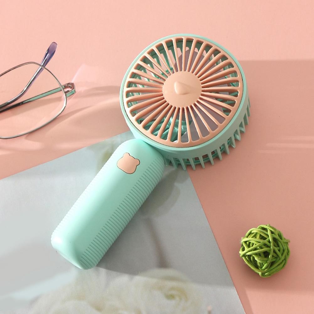 Handheld Mini Fan USB Cartoon Portable Portable Pocket Charging Outdoor Fan New - Picture 28 of 30