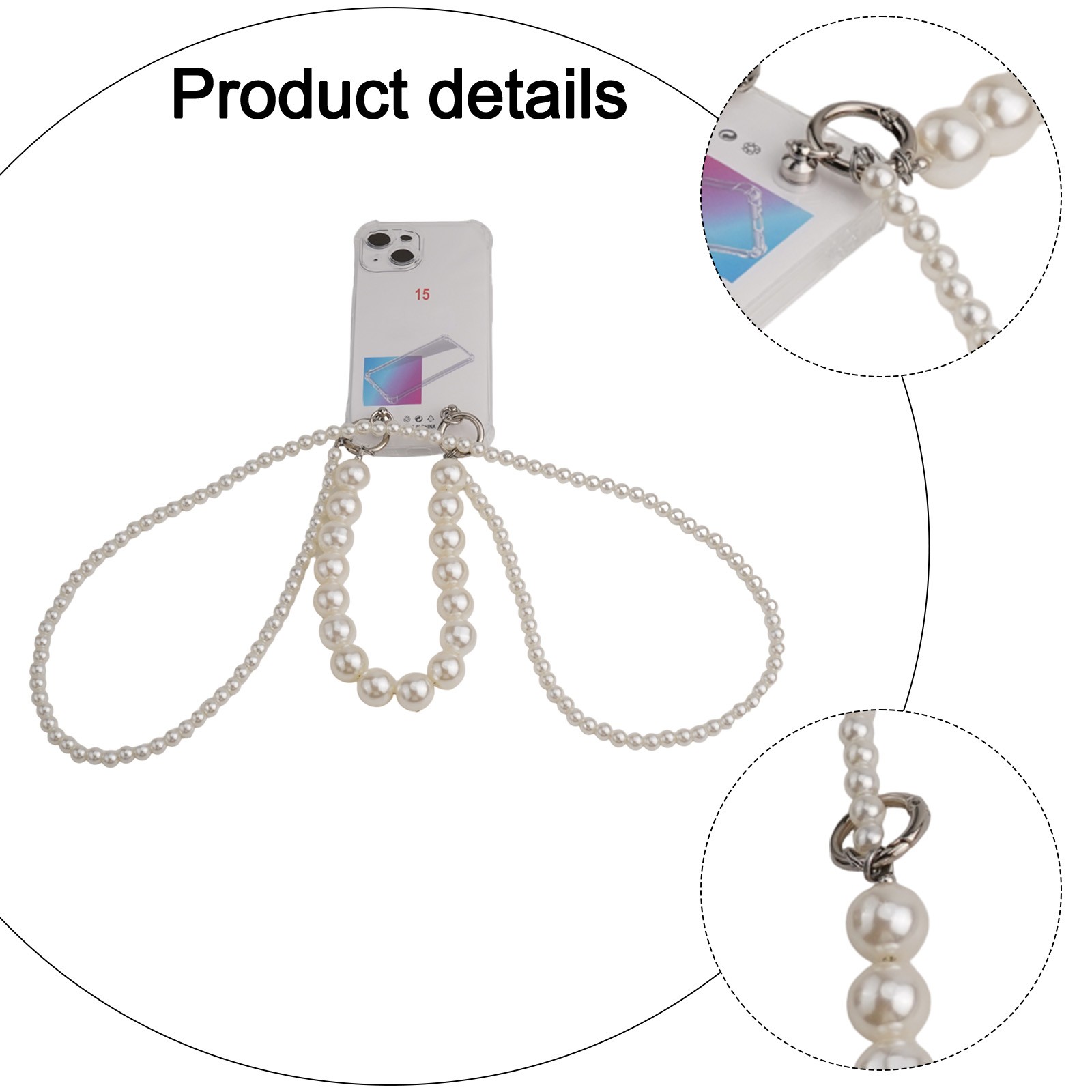 Unique Transparent Neck Strap Phone Case for Various For Iphones Available - Picture 14 of 24