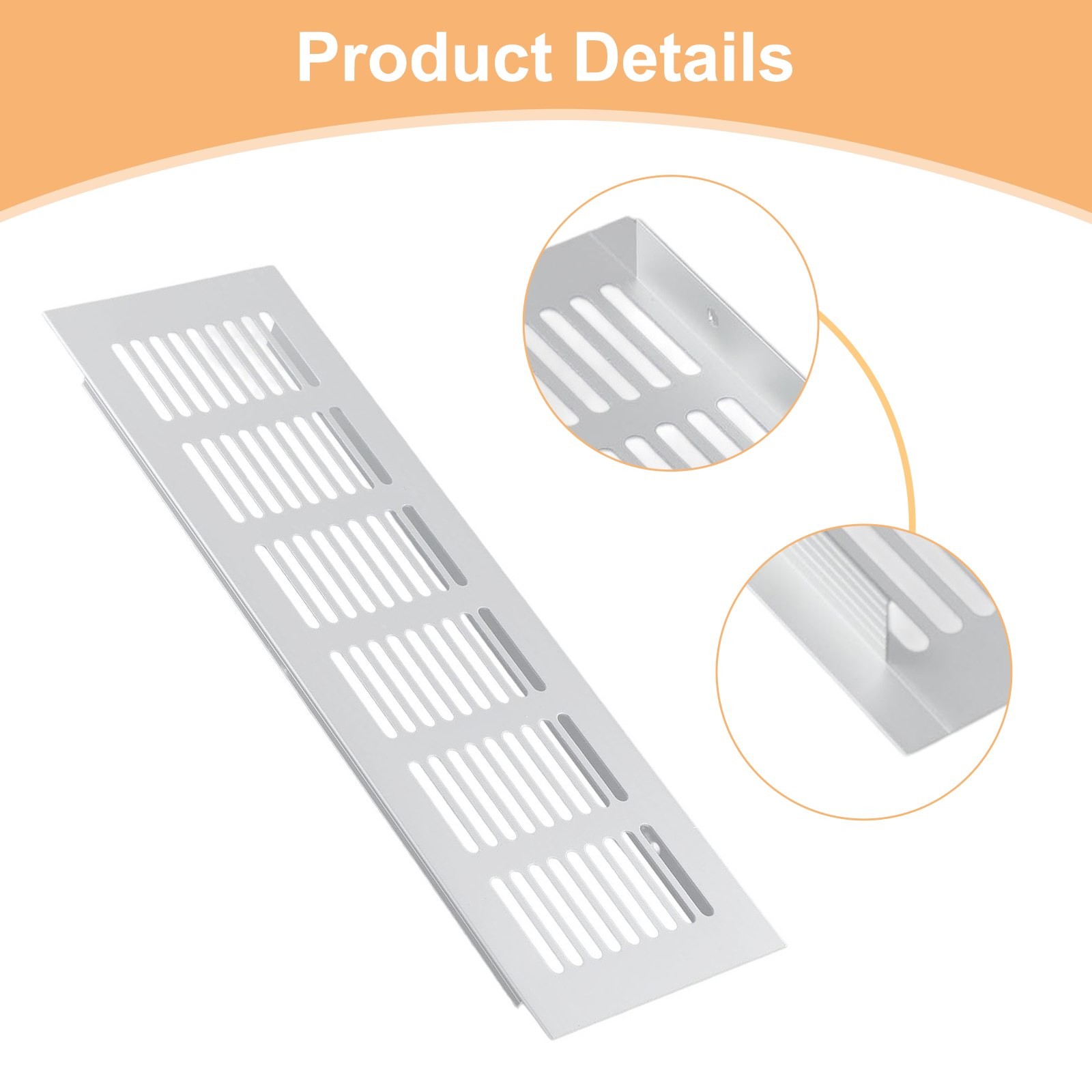 Salida de cubierta de rejilla de escape de ventilación de conductos de ventilación de aire de pared de metal y aluminio - Imagen 48 de 63