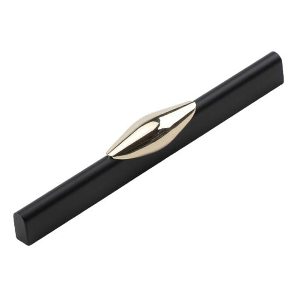 Schlankes Design Schwarz Gold Griff Knöpfe für Möbel Raum Aluminium Material - Bild 14 von 15