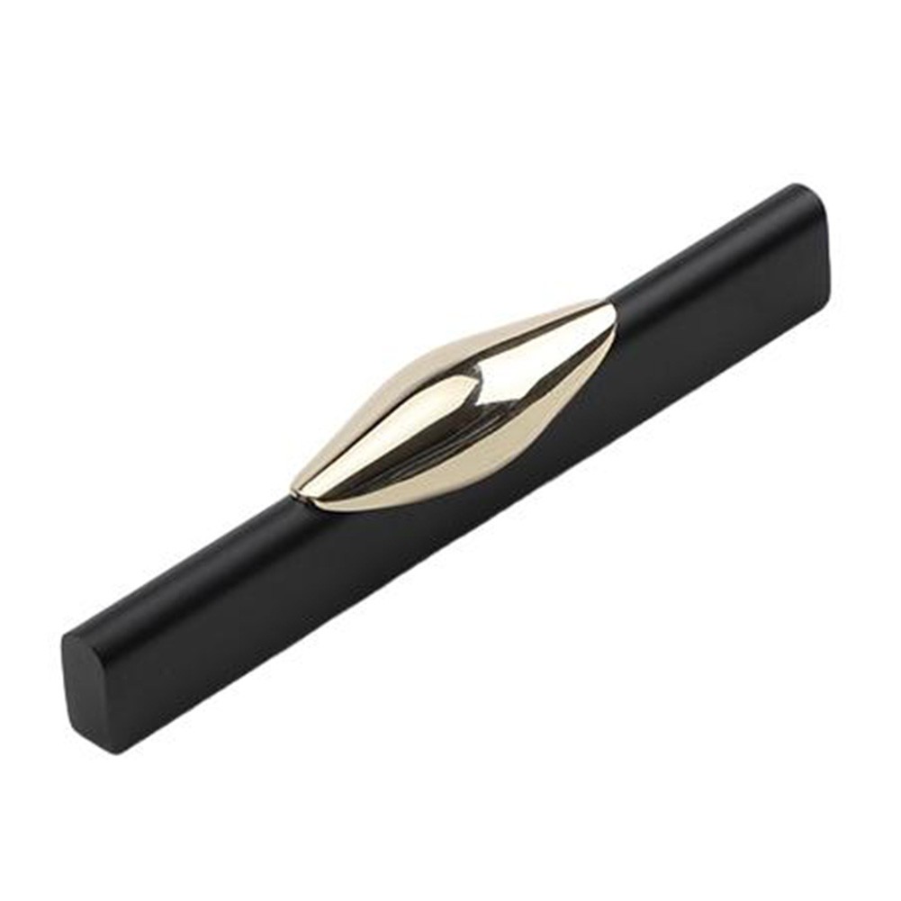 Schlankes Design Schwarz Gold Griff Knöpfe für Möbel Raum Aluminium Material - Bild 13 von 15