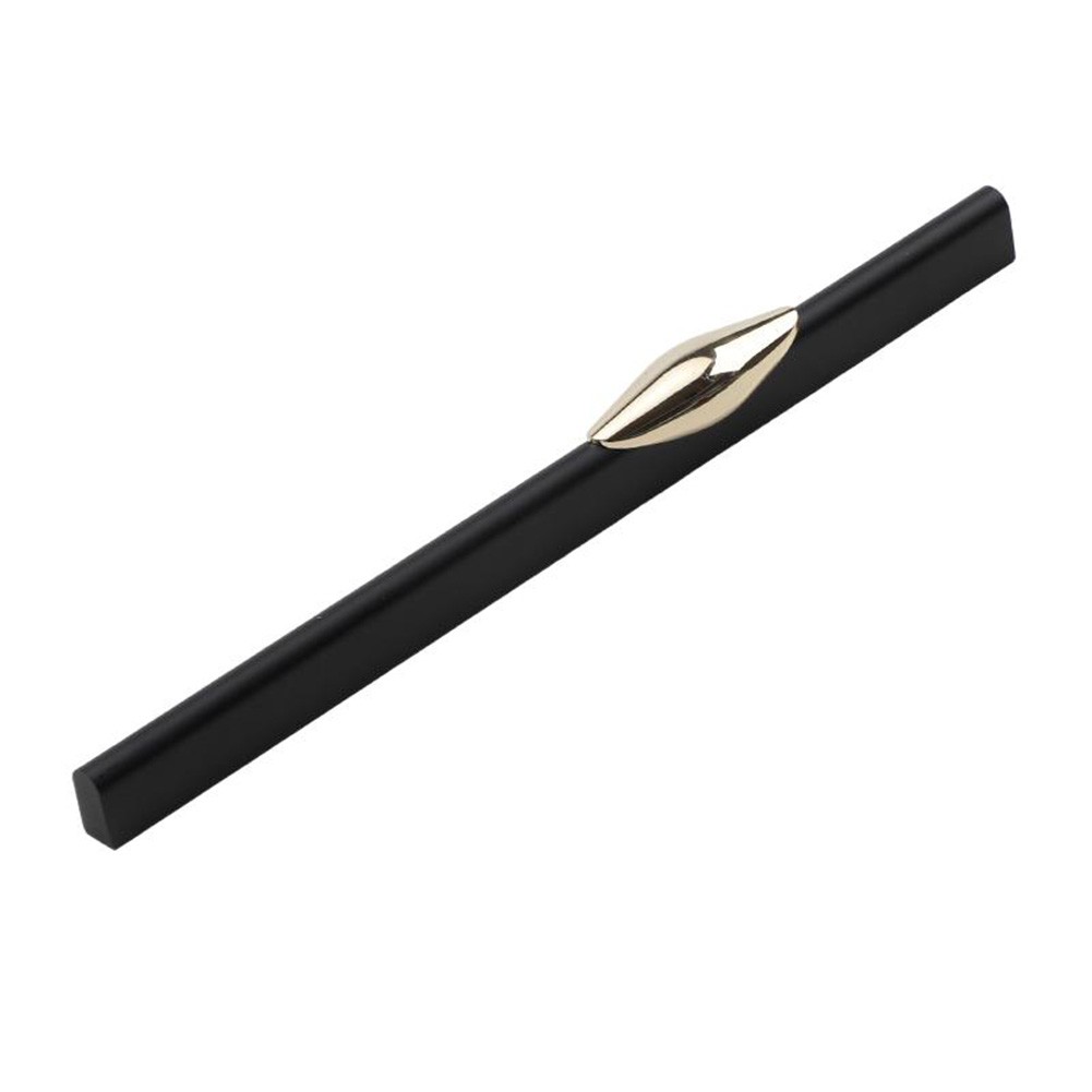 Schlankes Design Schwarz Gold Griff Knöpfe für Möbel Raum Aluminium Material - Bild 15 von 15