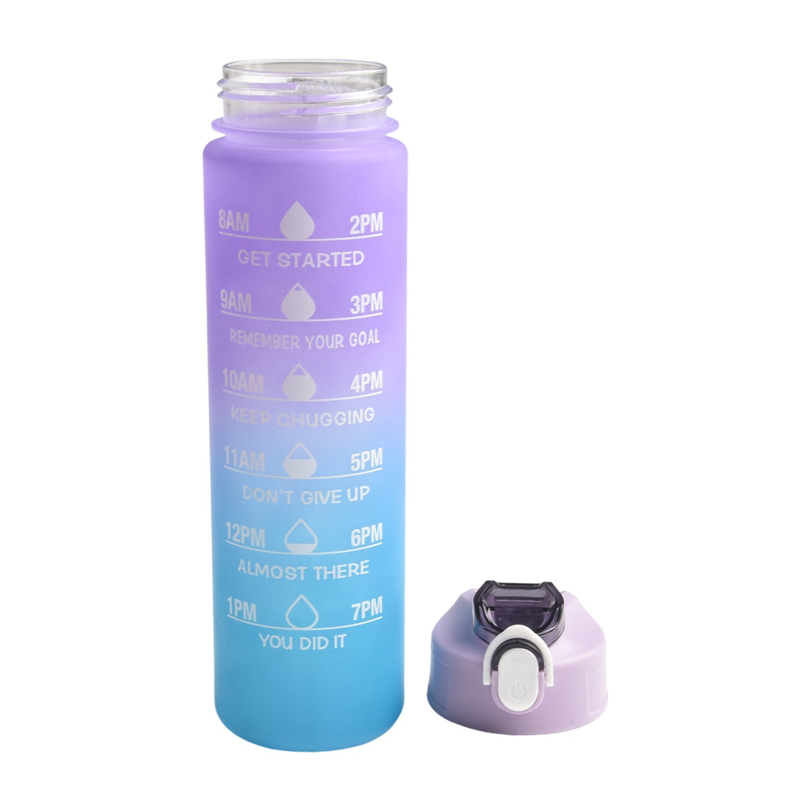 Motivierende Zitate bedruckte Sport Trinkflasche für Outdoor Aktivitäten - Bild 22 von 31