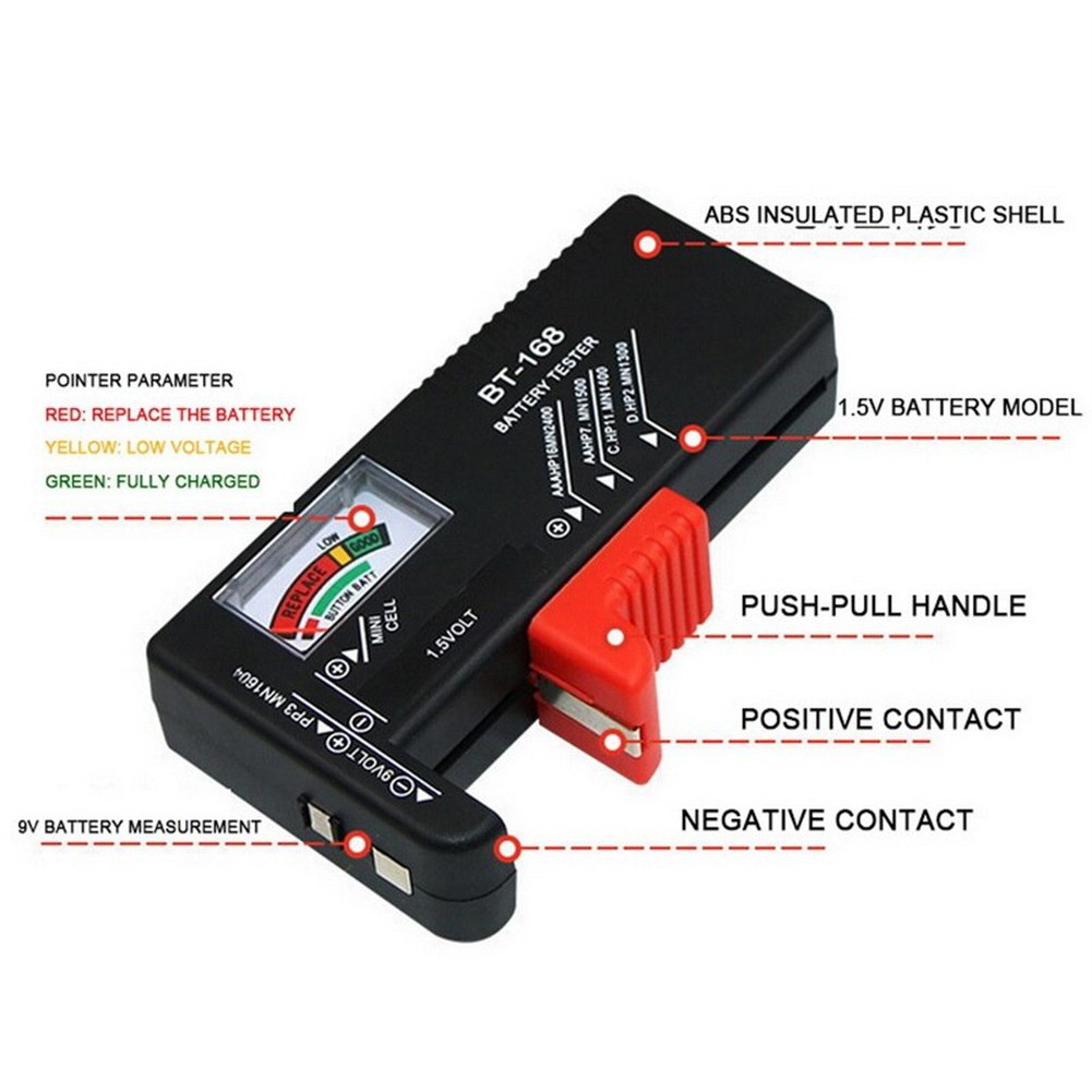 Precise Battery Capacity Testing with LCD Display for Various Battery Types