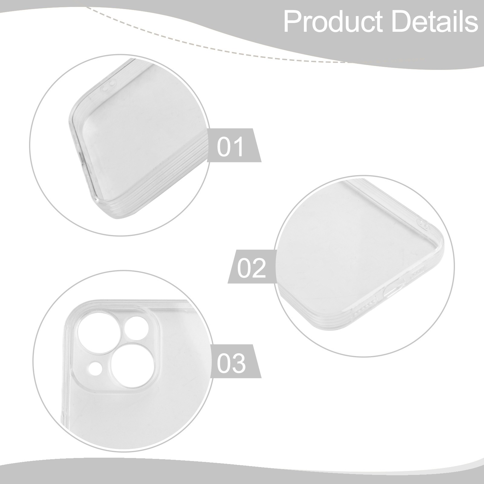 Housse de protection caméra pour iPhone 15 Pro Max silicone transparent anticho - Picture 20 of 60