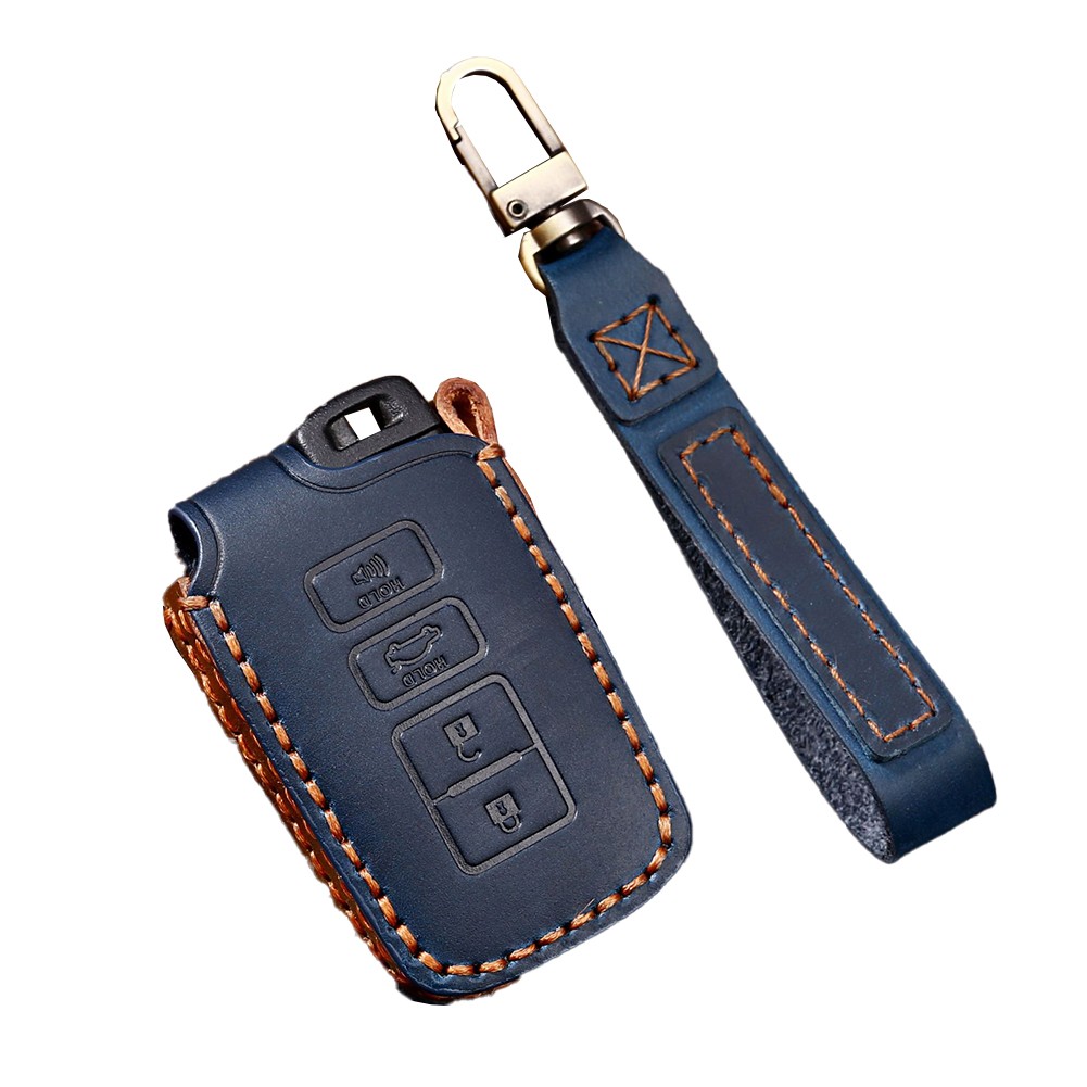 Diverse Compatibility Cowhide Leather Key Cover Case for Toyota Models