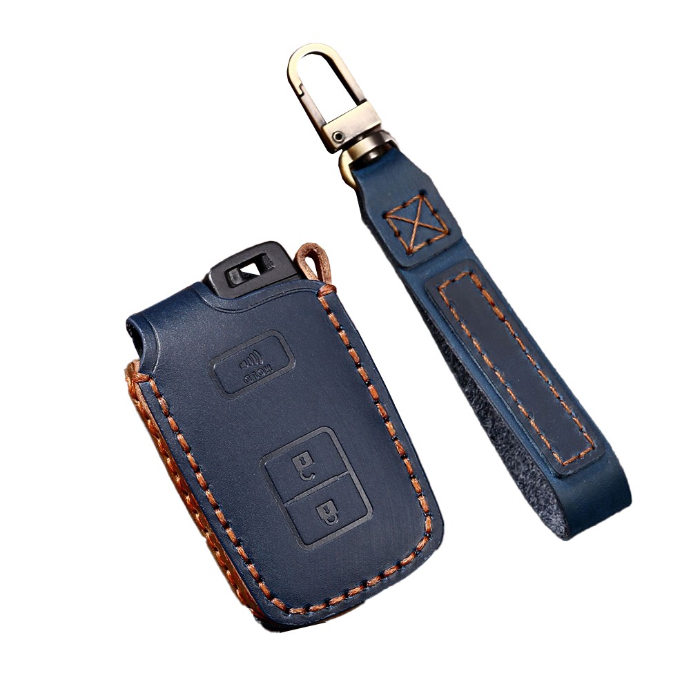 Diverse Compatibility Cowhide Leather Key Cover Case for Toyota Models