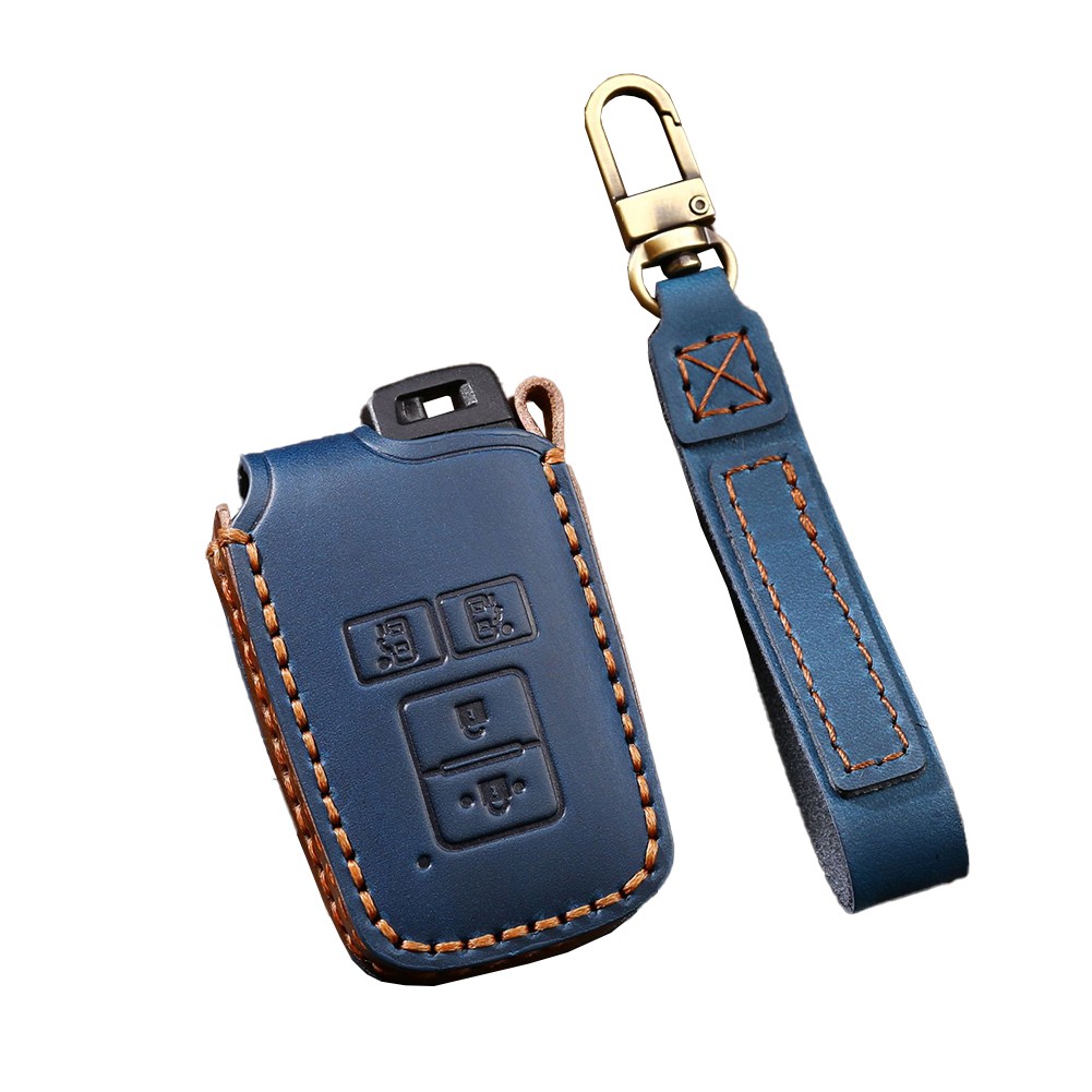 Diverse Compatibility Cowhide Leather Key Cover Case for Toyota Models