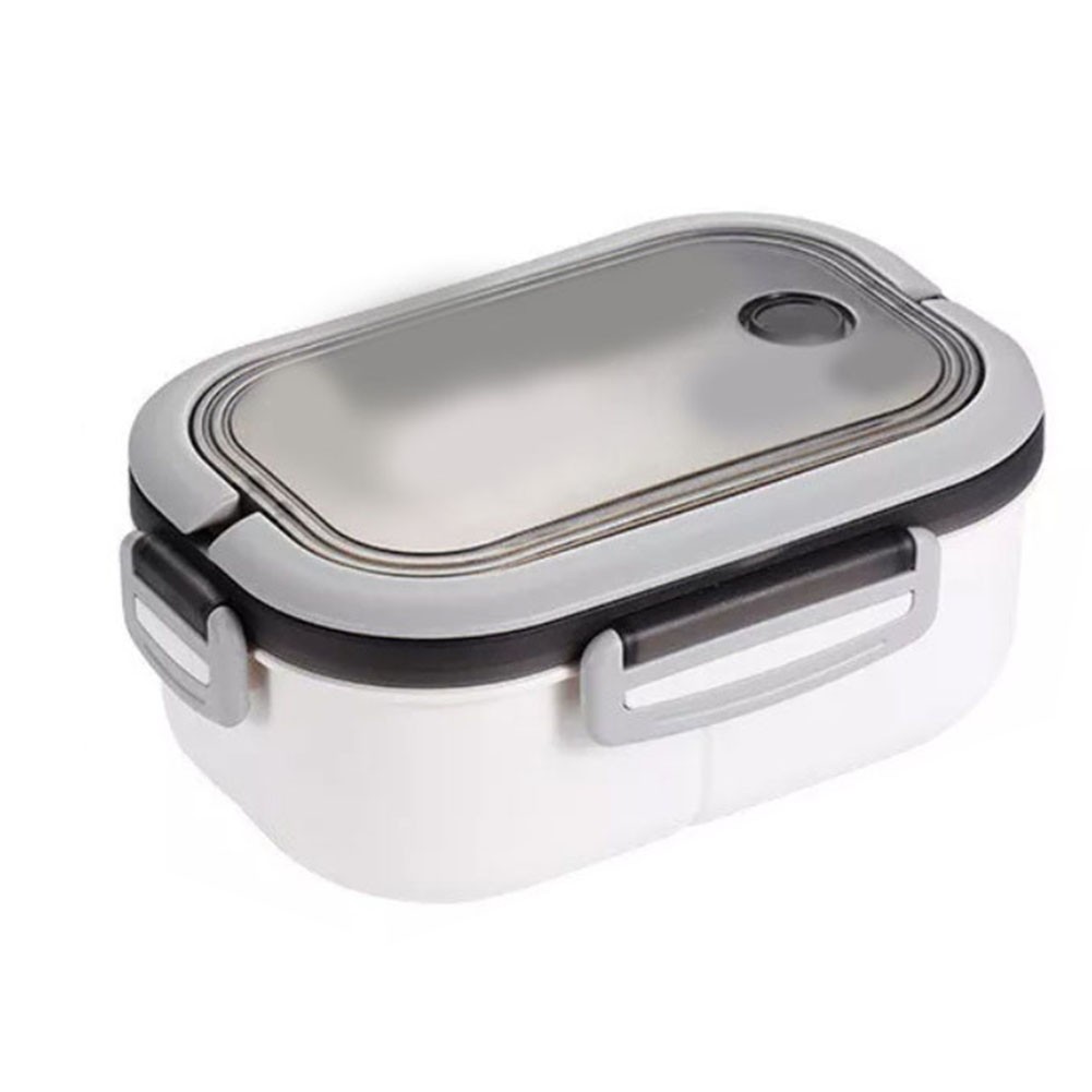 Compact Student Lunch Box with Thickened PP Plastic Double Layer Design