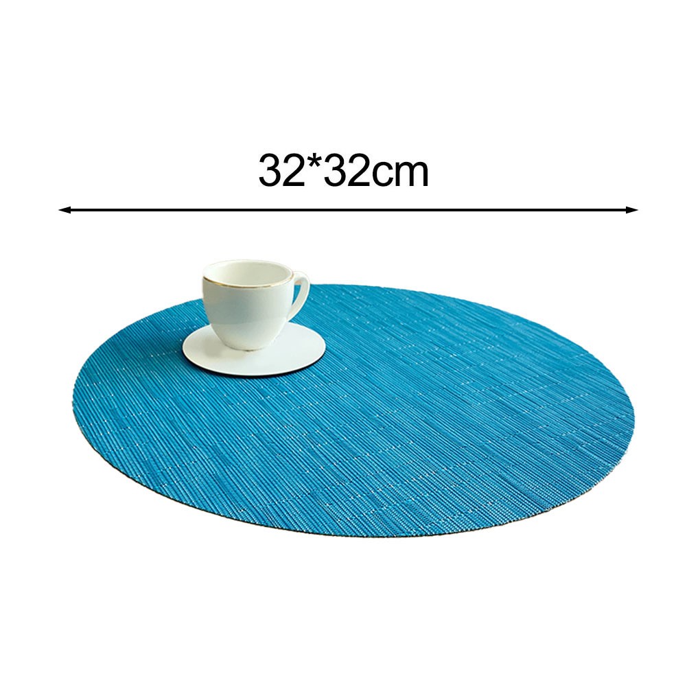 Napperon rond ��l��gant avec motif tiss�� couleur vendre unie et facile �� nettoyer