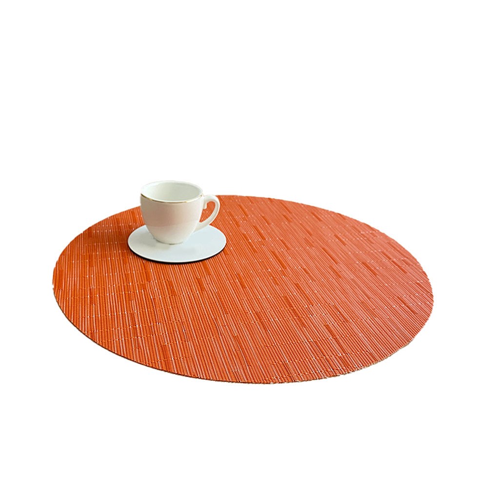 Napperon rond acheter ��l��gant avec motif tiss�� couleur unie et facile �� nettoyer