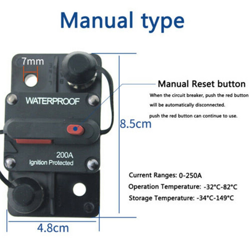 Car Circuit Breaker High Current Thermal Trip Harsh Environments For Boat - Picture 84 of 97