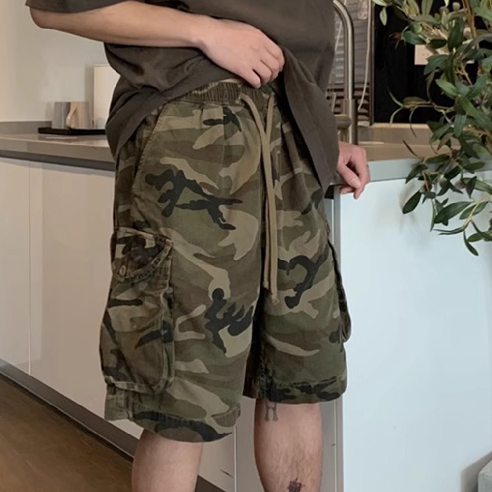 Camouflage Cargo Shorts Casual Cargo Shorts Camouflage Pattern Comfortable Wear - Picture 14 of 36