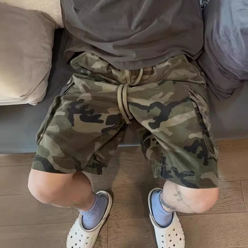 Camouflage Cargo Shorts Casual Cargo Shorts Camouflage Pattern Comfortable Wear - Picture 18 of 36
