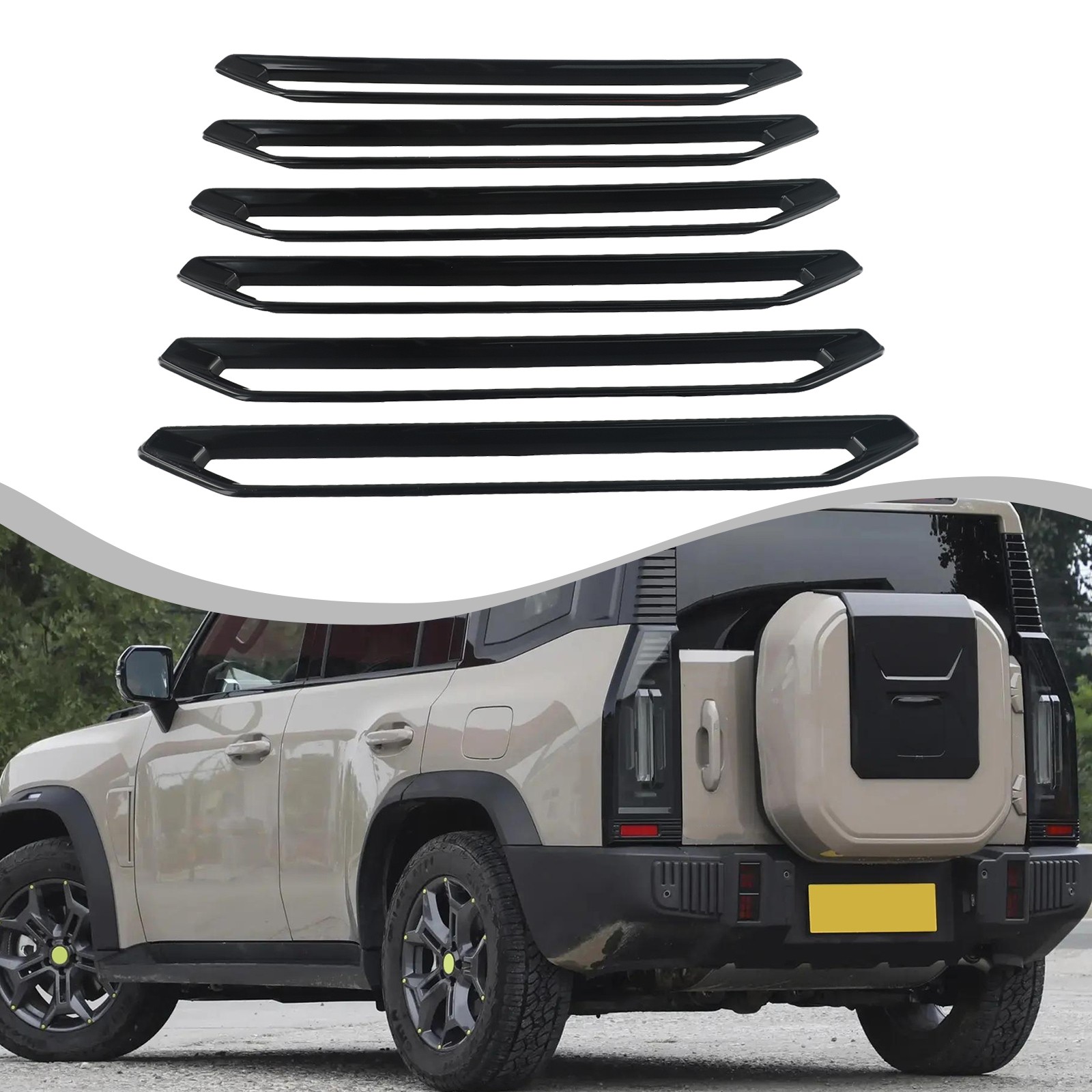 For Jetour for T2 Car Roof Iuggage Rack Strip Plate Cover Trim High Reliability - Picture 39 of 47