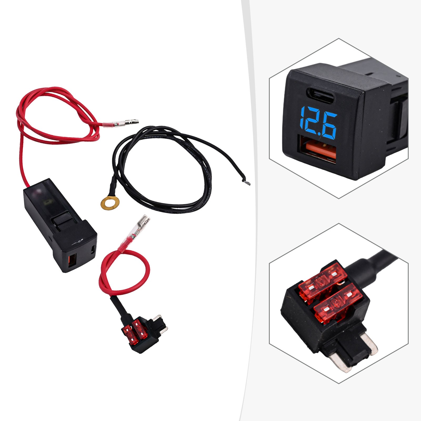 Chargeur Voiture Haute Performance 36W avec Affichage Tension pour Véhicules To - Photo 15 sur 48
