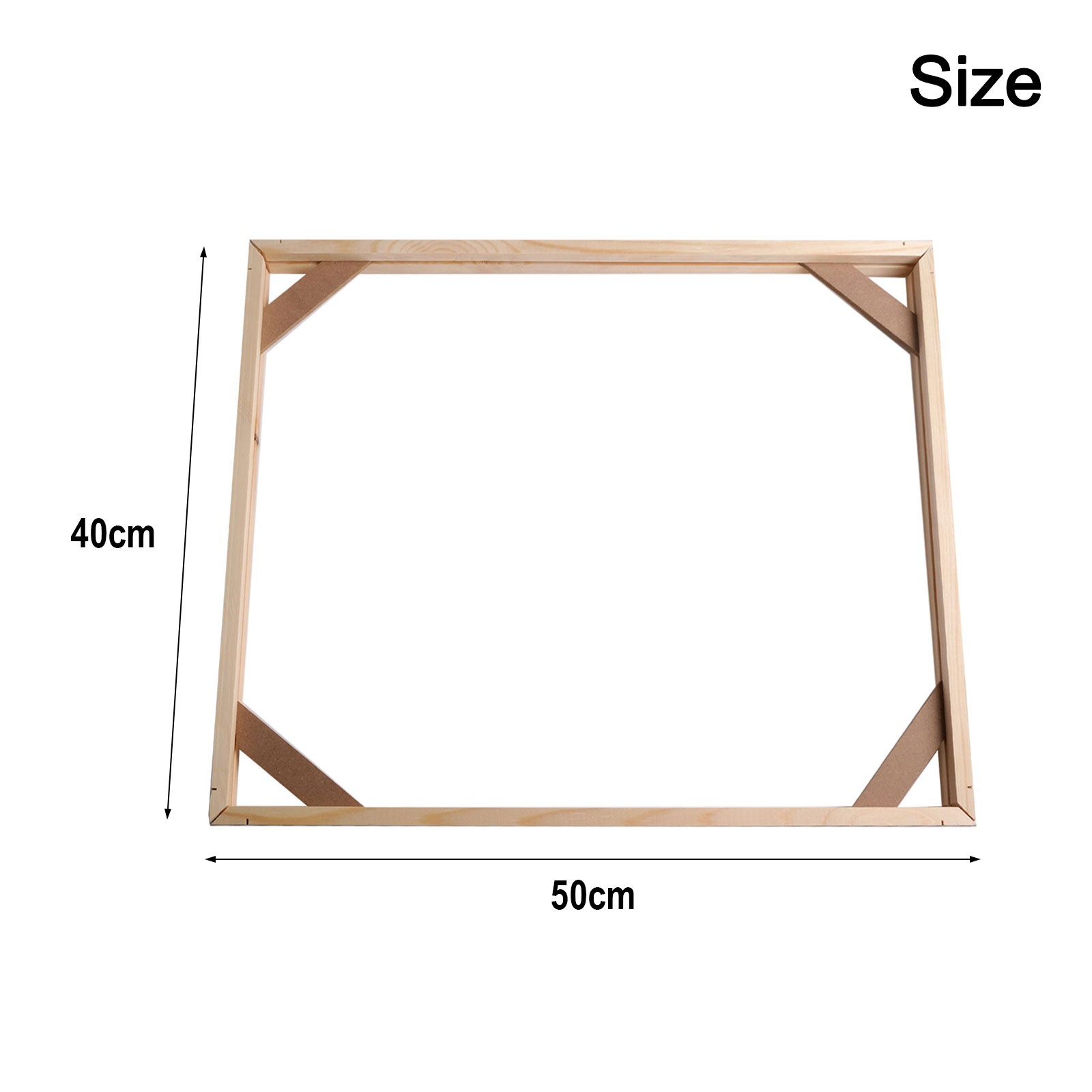 Elegant DIY Frame for Canvas Paintings Sturdy Construction Ready to Hang