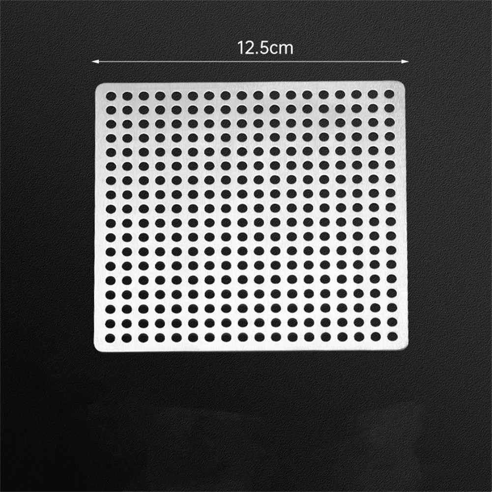 Colino per lavabo doccia bagno quadrato in acciaio inox scarico filtro capelli copri - Foto 65 di 78