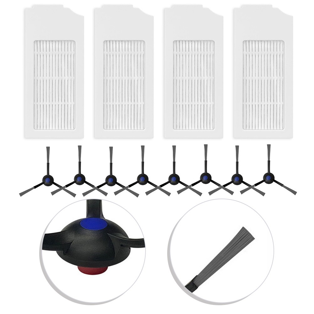 Accessori per ECOVACS DEEBOT T30 Omni/ T30 PRO Omni, JKOISL 1 Spazzola Principale, 6 Sacchetto per Polvere, 4 Panni per Mocio, 4 Spazzole Laterali, 2 Filtri, DEEBOT T30 PRO Omni Ricambi