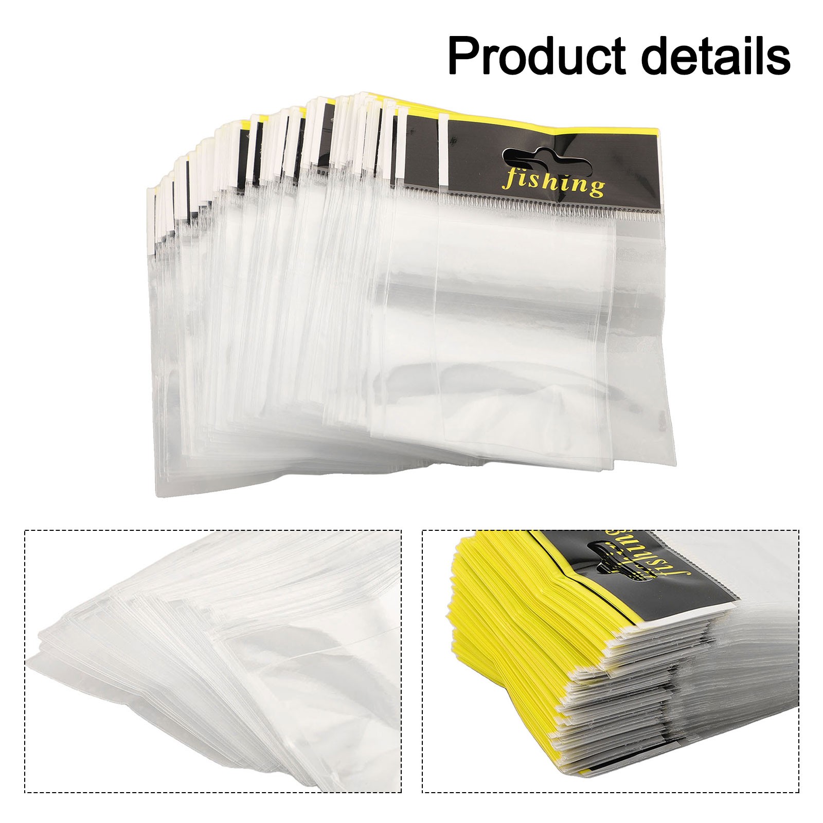 bags for fish hooks 100pcs fishing hook bags Package Material Tackles Goods for fish store re  repack