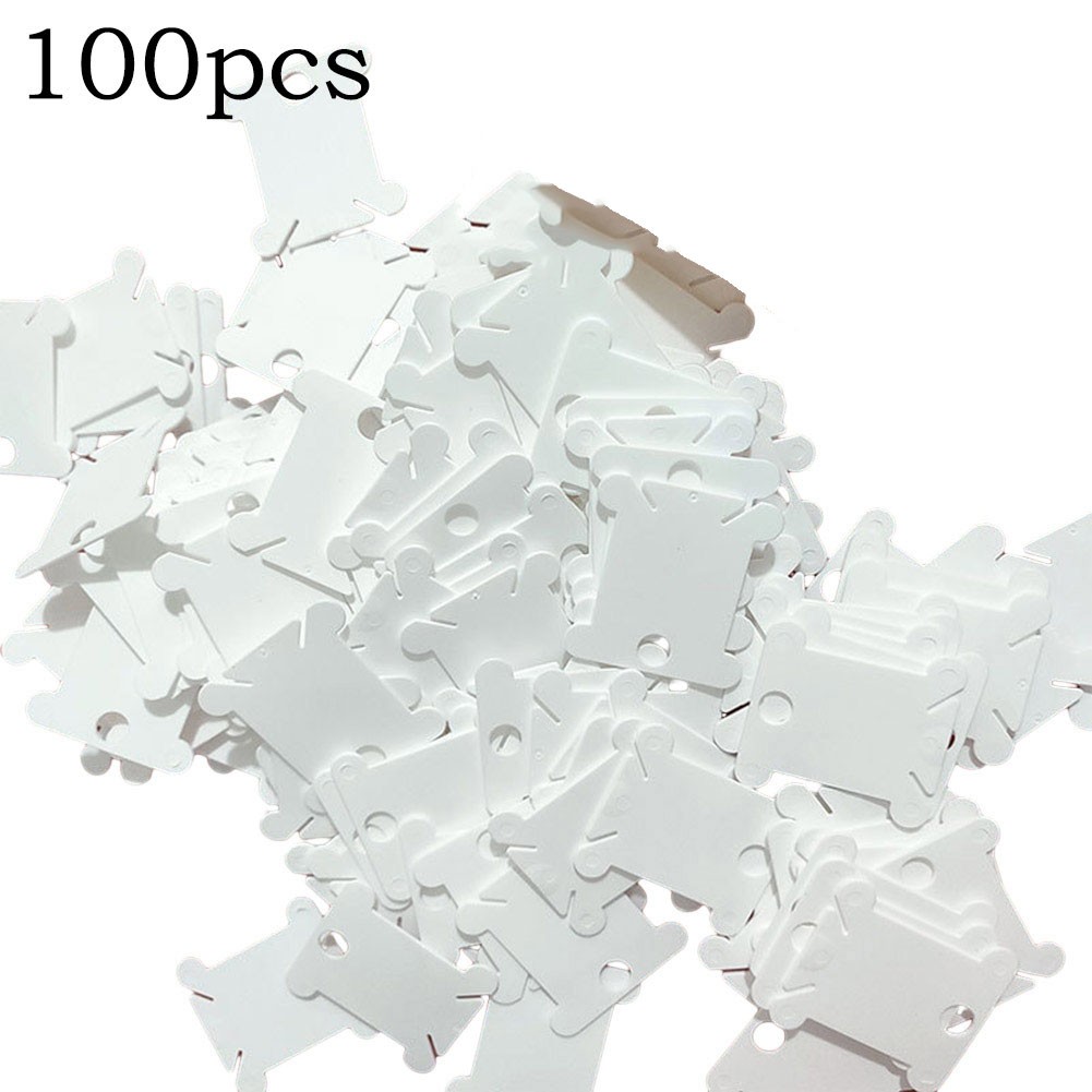 Streamline Your Sewing Projects with 100PCS Plastic Bobbins Spool Thread Card - Picture 19 of 19
