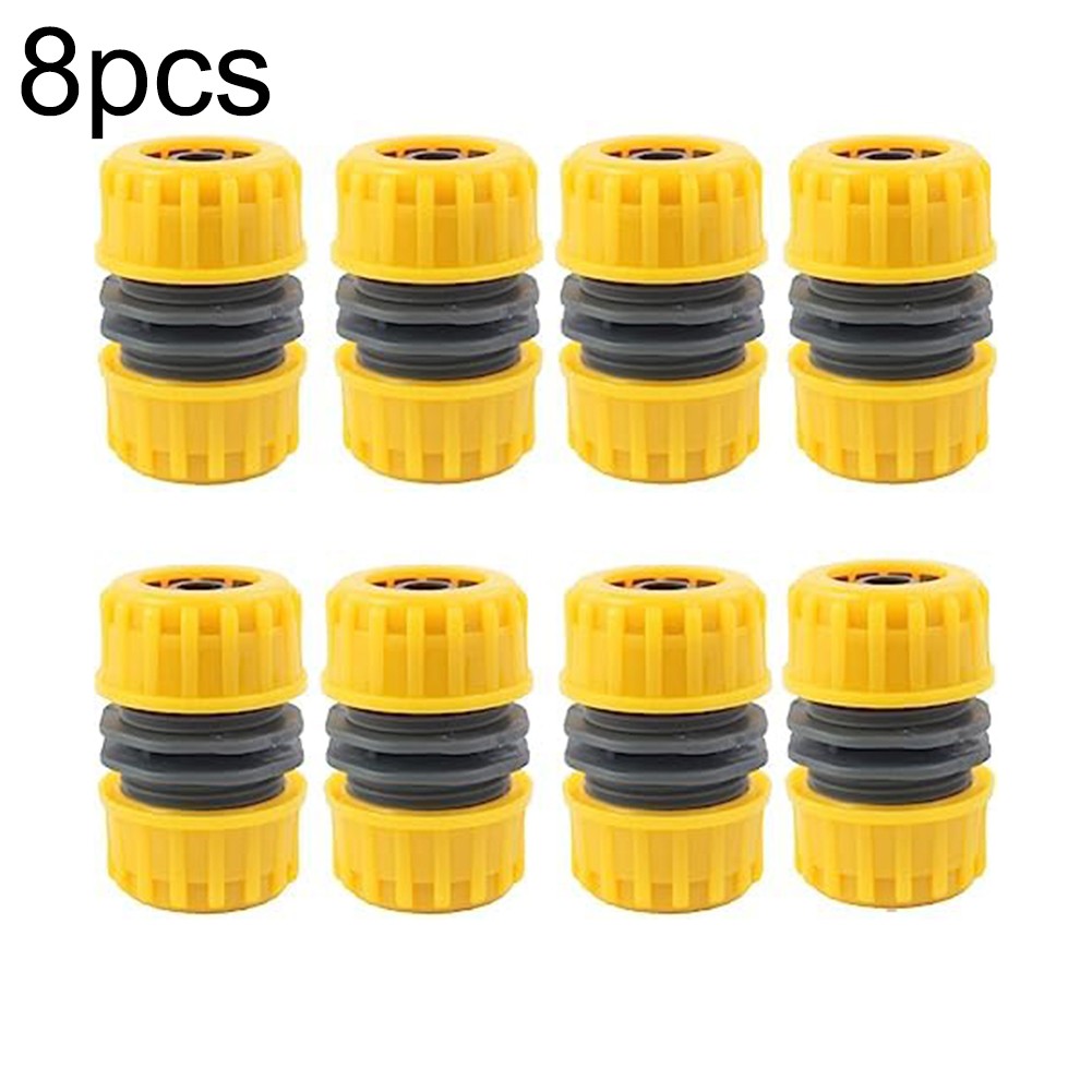 Wear resistant Hose Repair Connector 8pc Quick Coupling for 12mm Garden Hoses - Picture 10 of 18
