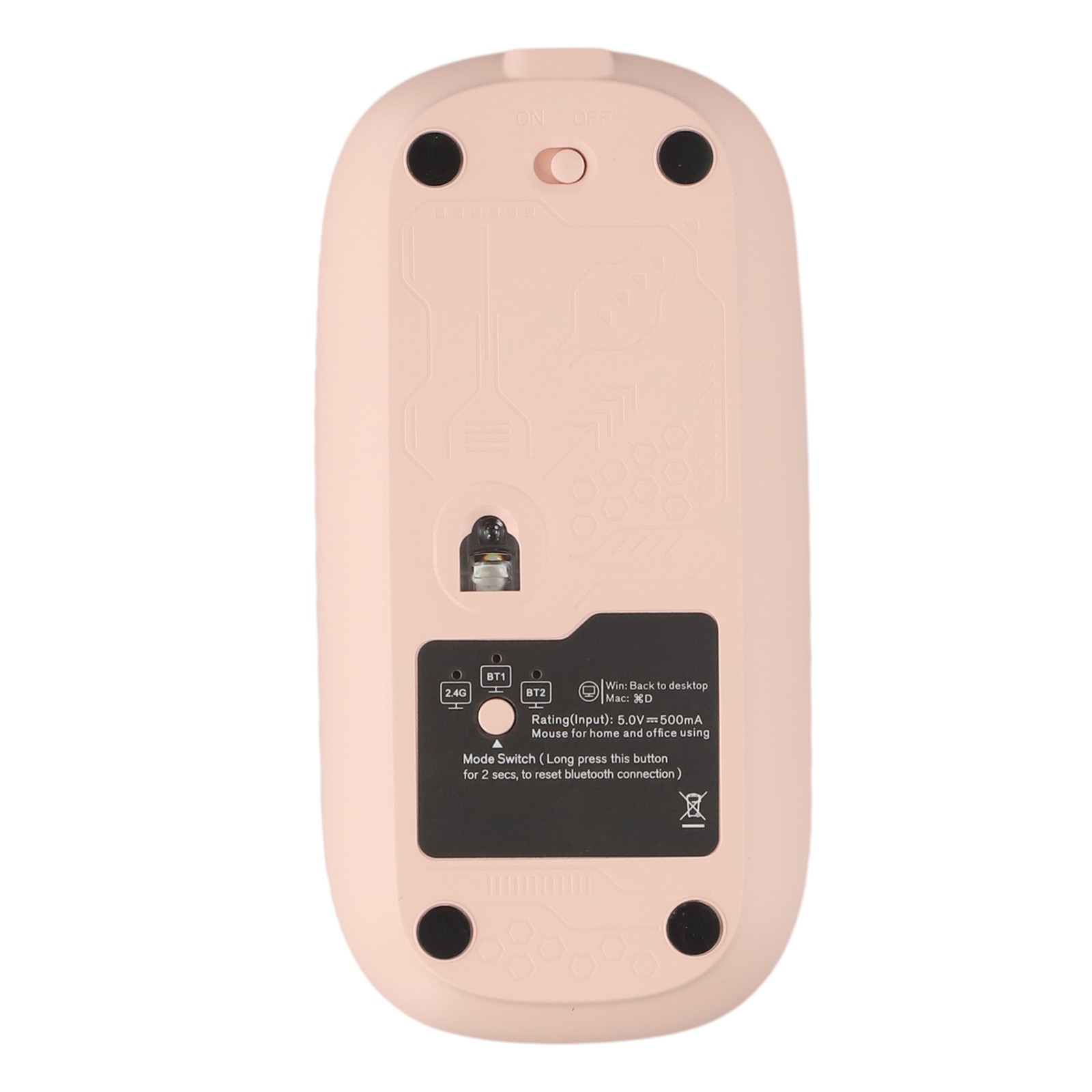 Precision 2400DPI verstellbare USB-Maus mit stilvollem transparentem Design - Bild 34 von 63