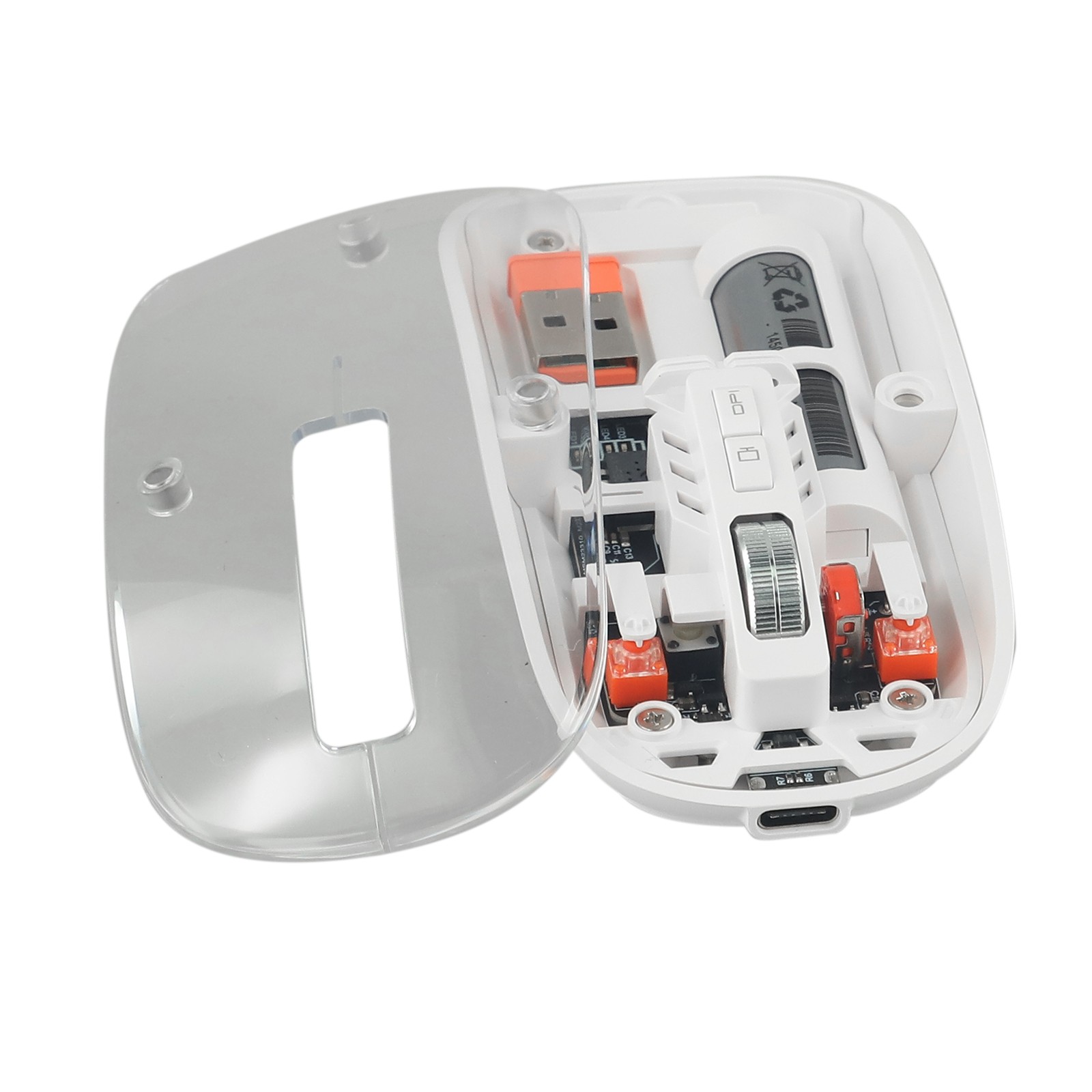 Precision 2400DPI verstellbare USB-Maus mit stilvollem transparentem Design - Bild 30 von 63