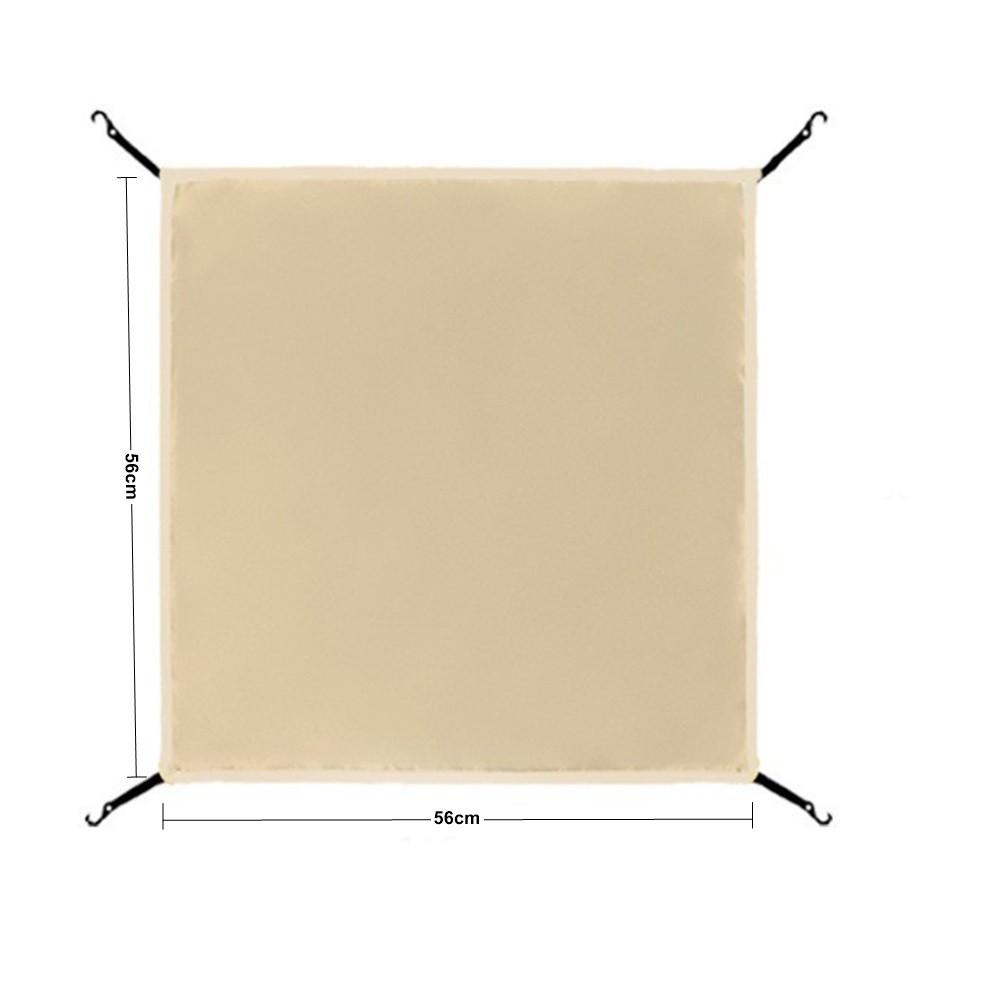 Silberbeschichtung Zeltkopftuch Abdeckung mit elastischem Kastenhaken 148 148 cm - Bild 14 von 38
