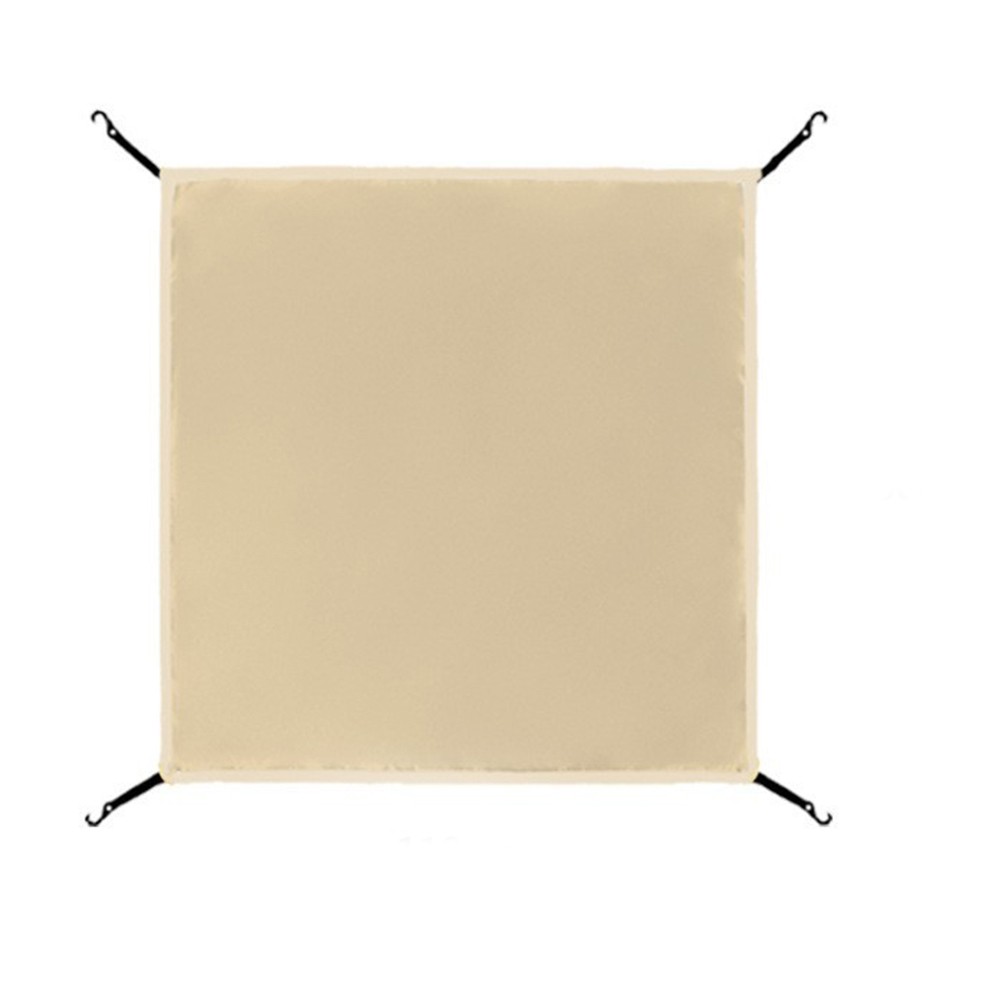 Silberbeschichtung Zeltkopftuch Abdeckung mit elastischem Kastenhaken 148 148 cm - Bild 15 von 38