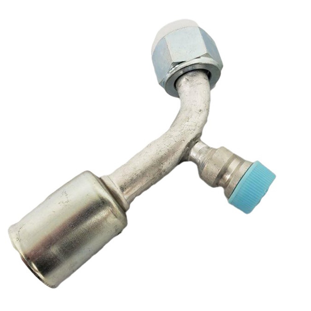 R134a Compatible Aluminum Alloy 90 Degree Air Conditioning Fitings Set - Bild 9 von 9