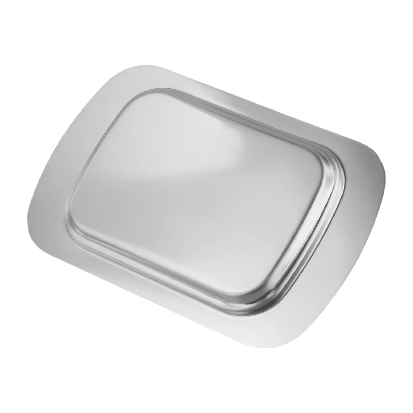 Elegant Brushed Stainless Steel Butter Dish with Lid Multi Purpose Storage Tray - Picture 18 of 29