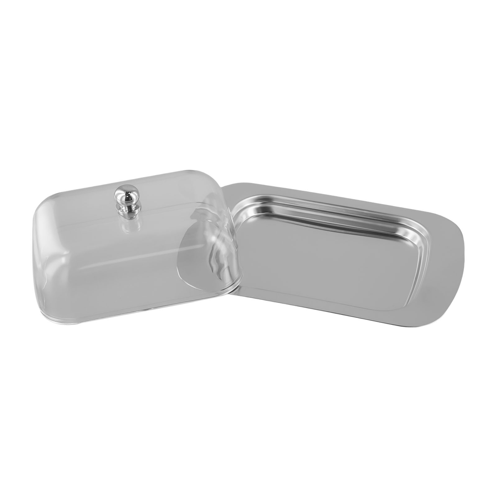 Butter Dish Multi-purpose Usage Brushed Stainless Steel Dishwasher Safe - Picture 21 of 29