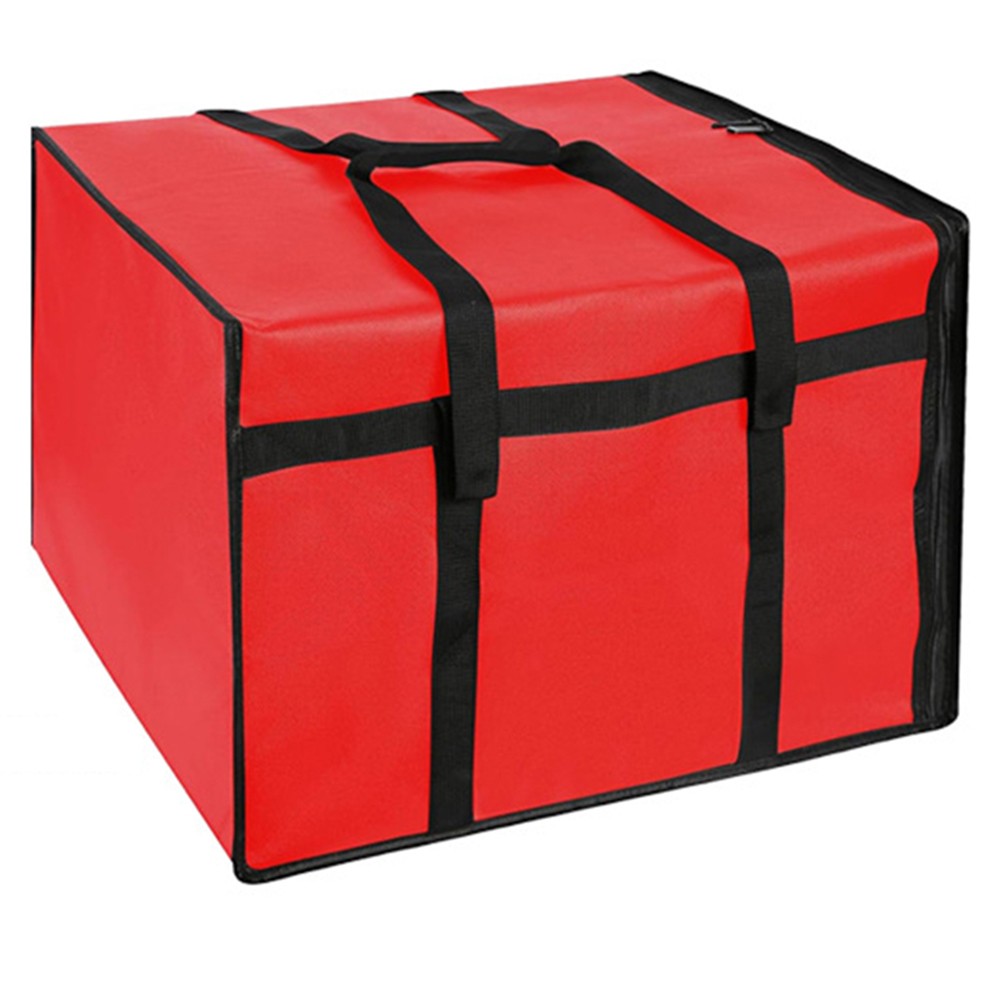 Insulated Pizza Delivery Bag Food Bag Insulated Grocery Bag Black And Red - Picture 50 of 51