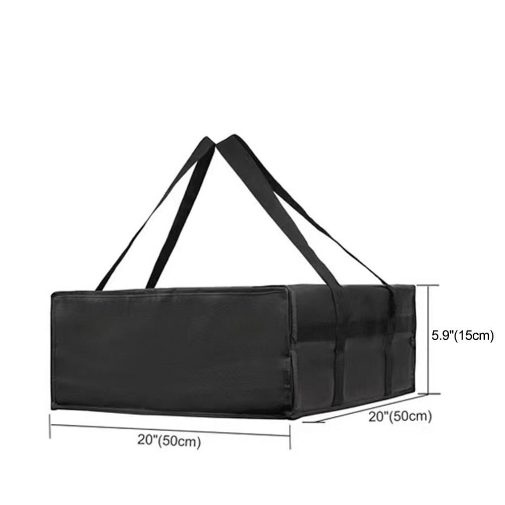 Insulated Pizza Delivery Bag Food Bag Insulated Grocery Bag Black And Red - Picture 26 of 51