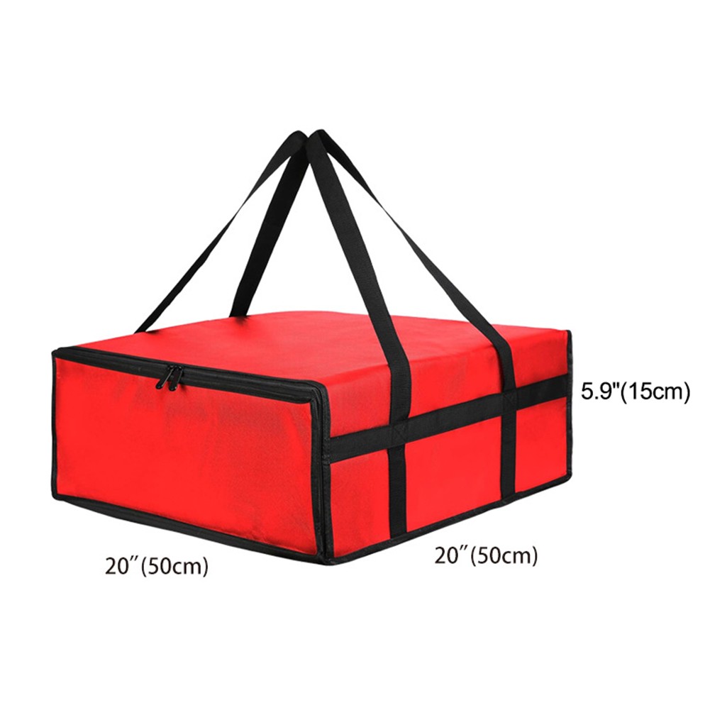 Insulated Pizza Delivery Bag Food Bag Insulated Grocery Bag Black And Red - Picture 37 of 51