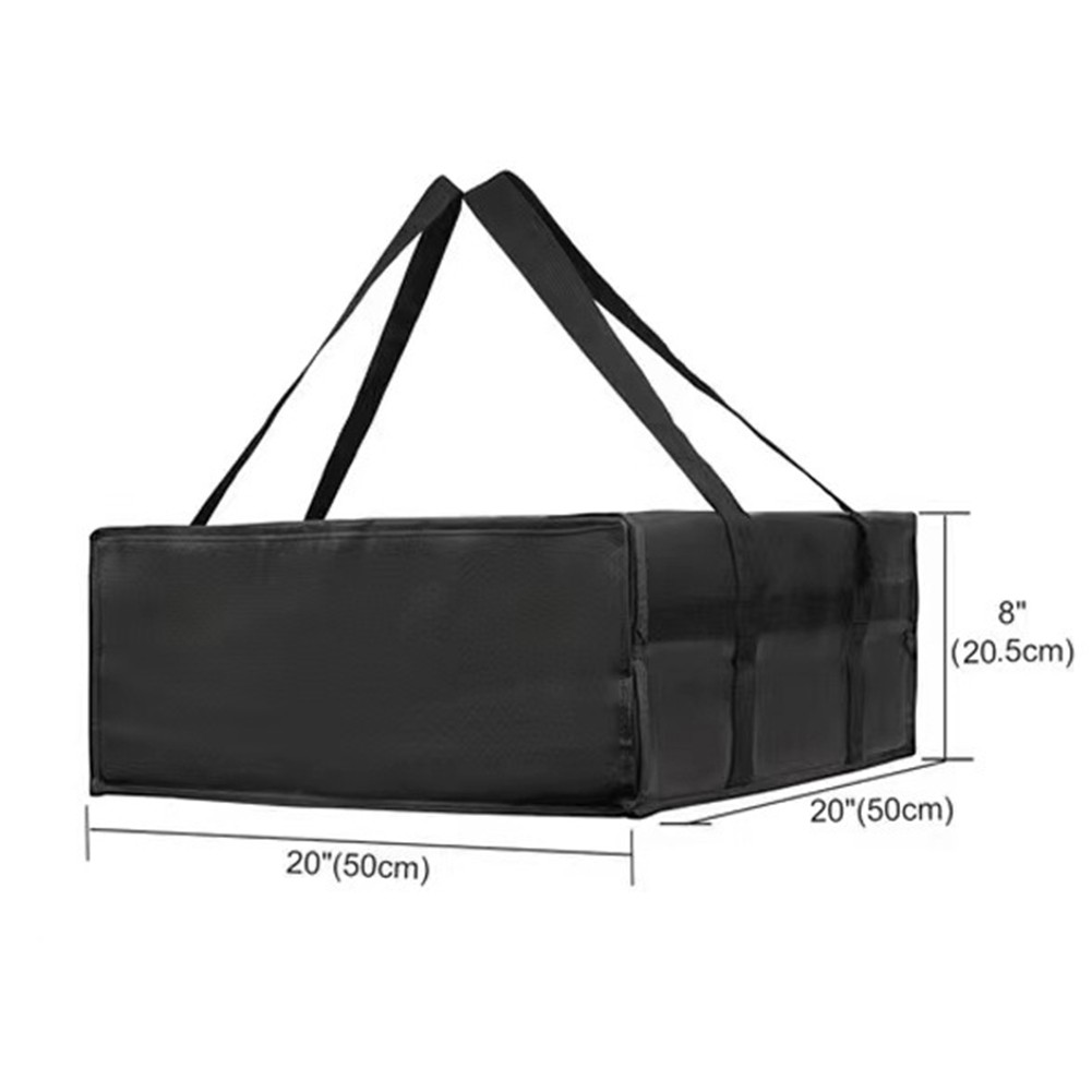 Insulated Pizza Delivery Bag Food Bag Insulated Grocery Bag Black And Red - Picture 28 of 51