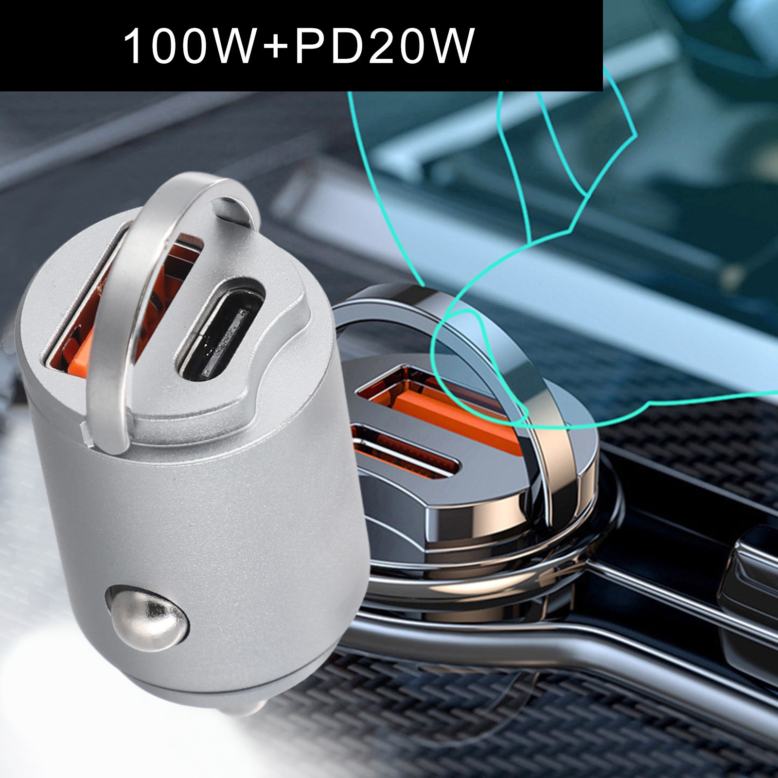 Chargeur Voiture Haute Puissance Sortie pour Charge Rapide Facile à Utiliser Da - Photo 37 sur 45