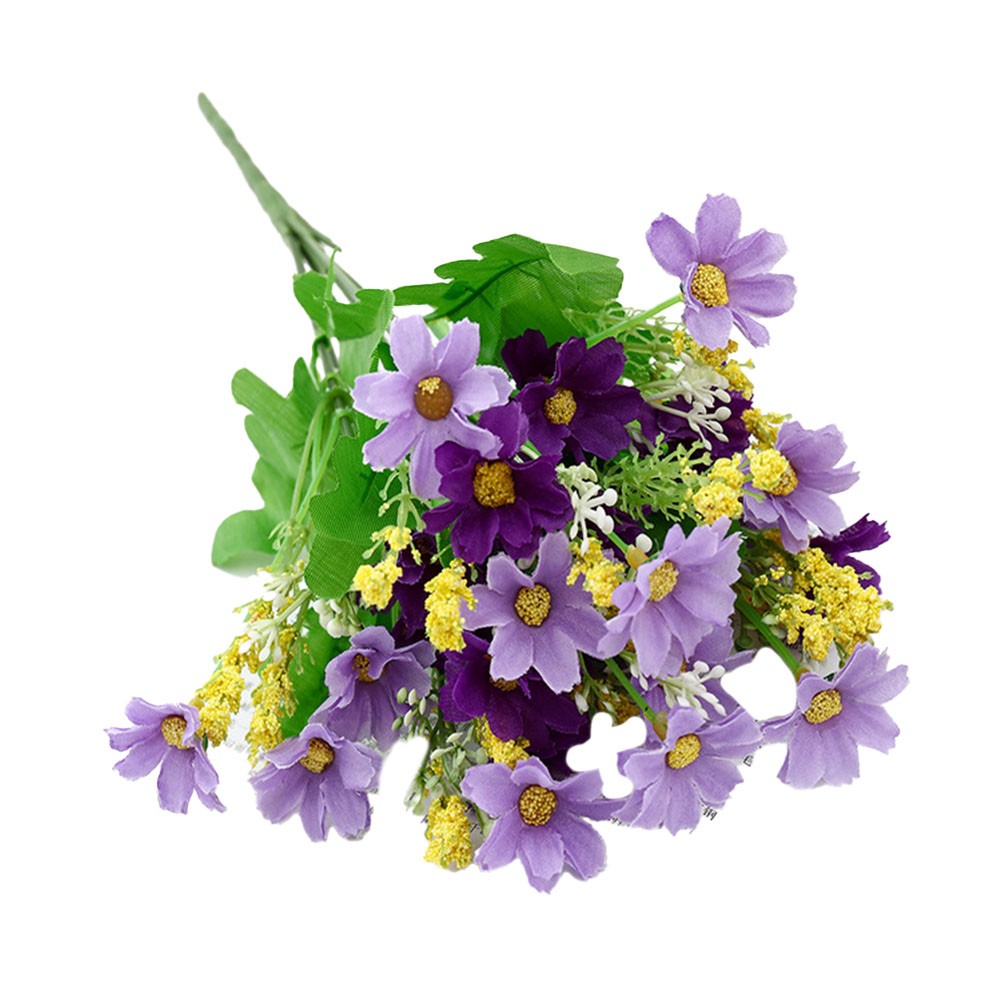 Impresionantes flores de margaritas de seda artificial para bodas y beso - Imagen 17 de 24