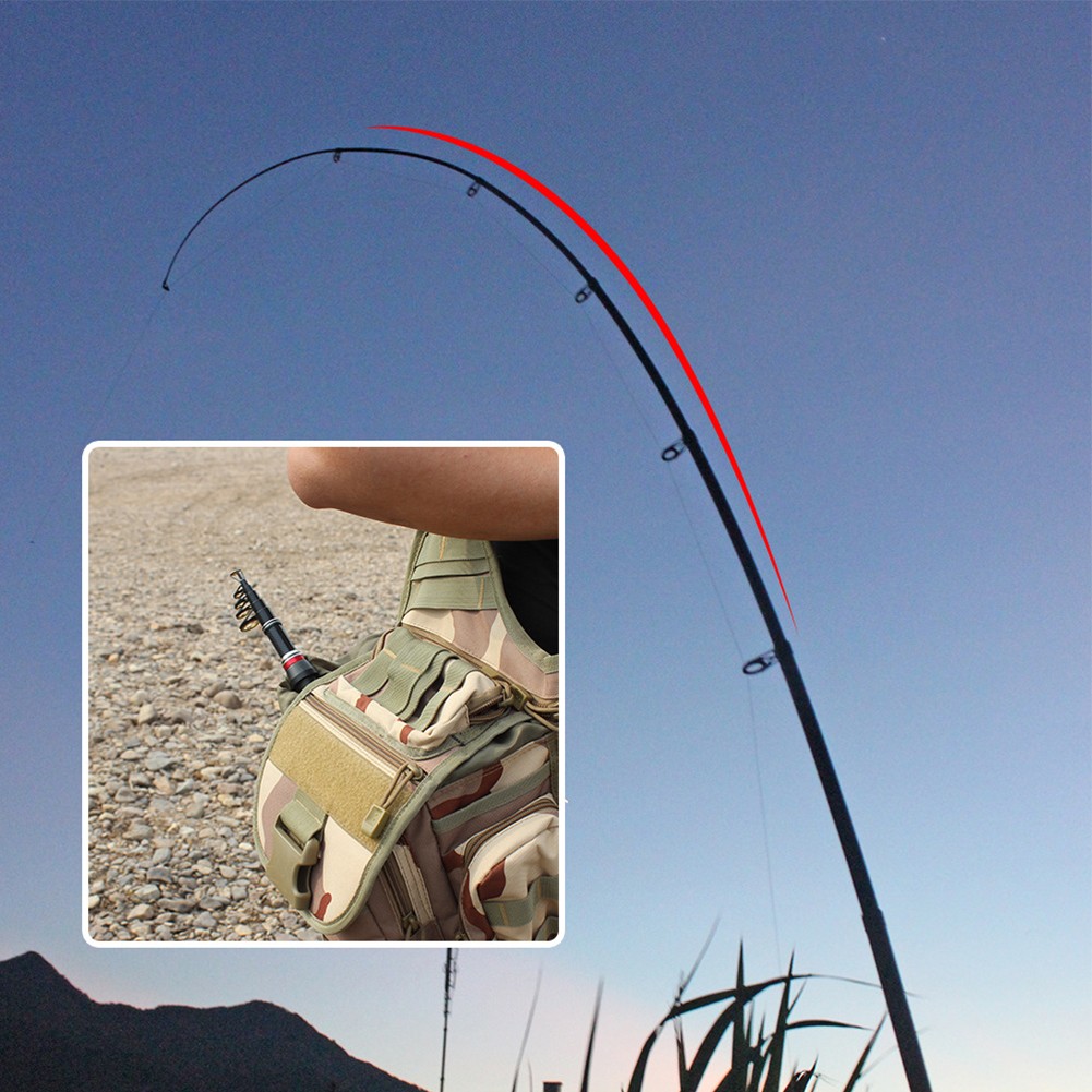 Canne à pêche télescopique à carpe carbone portable poteau filateur de mer p - Photo 22/31