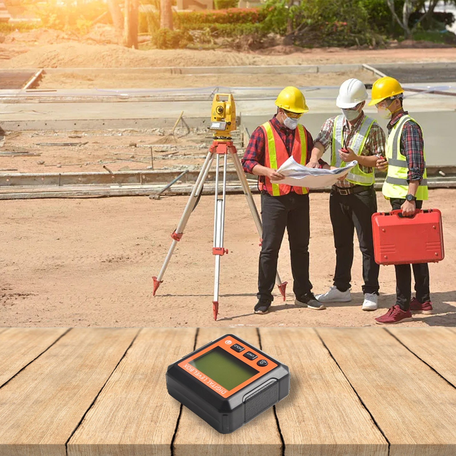 Accurate Measurements for Wood Corner Cutting Digital Level Angle Meter