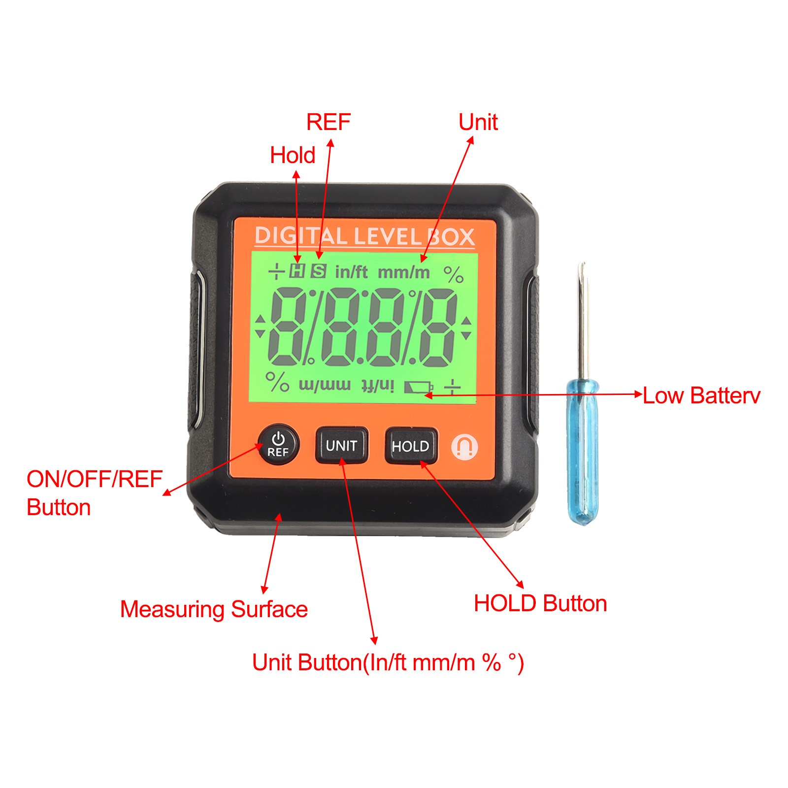 Accurate Measurements for Wood Corner Cutting Digital Level Angle Meter