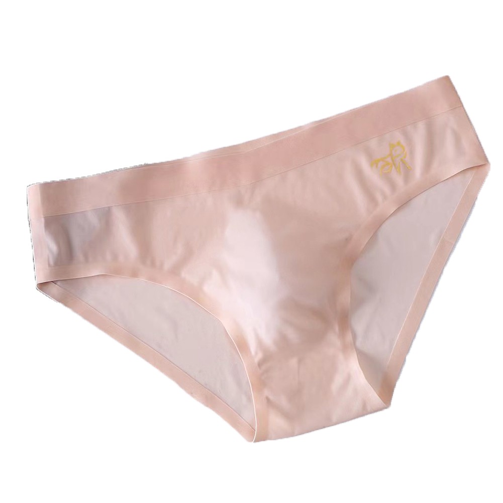 Soft and Stretchable Men's Solid Ice Silk Underwear Briefs for Perfect Fit - Picture 6 of 8