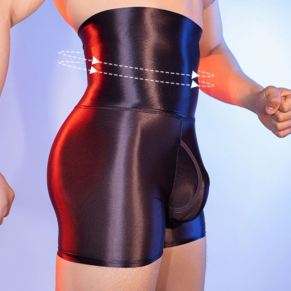 Boxer slip homme moulant sous vêtement vente couleur unie neuf contrôle abdomen