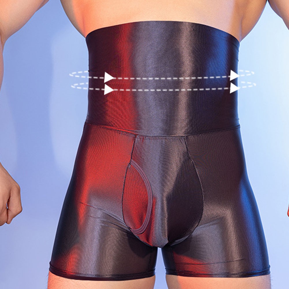 Boxer slip homme moulant sous vêtement vente couleur unie neuf contrôle abdomen