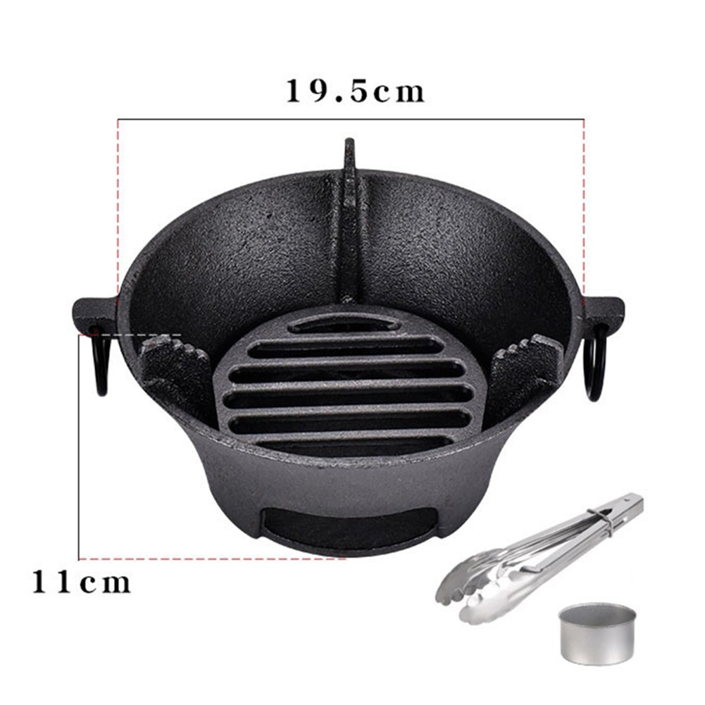 Portable Cast Iron Charcoal Stove for Japanese Barbecue Grill Oven
