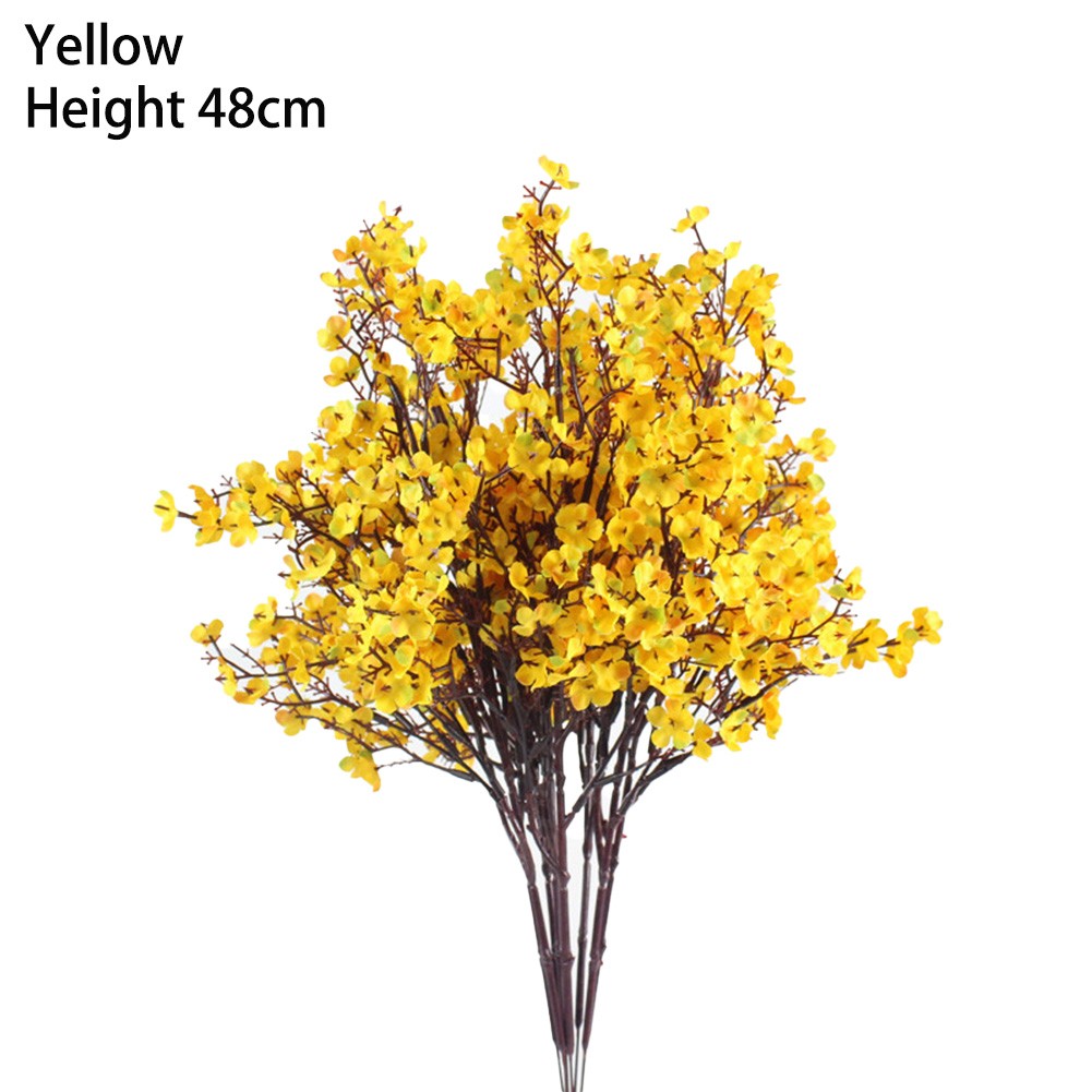 Set di 8 fiori di seta artificiali Gypsophila fai da te splendidamente disposti per decorazione - Foto 29 di 45